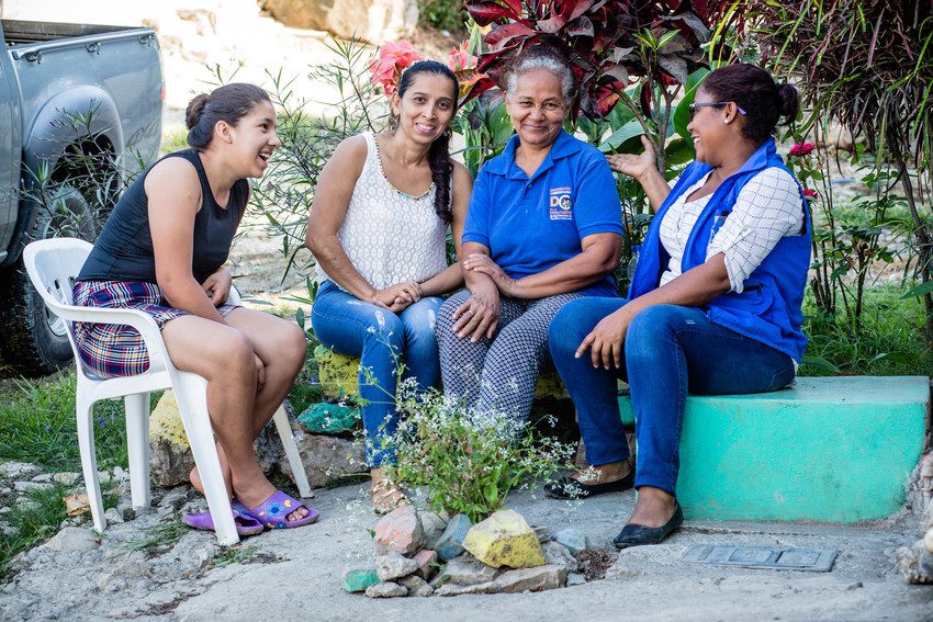 Staff at a youth centre in Ecuador