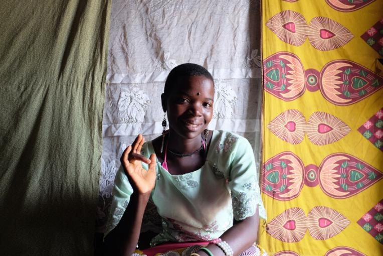 Nester, 24, is a Youth Community-Based Distribution Agent in Kasungu district