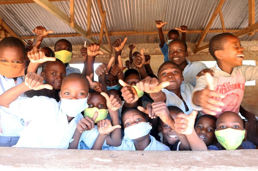 Children at school in Kilifi county, Kenya.