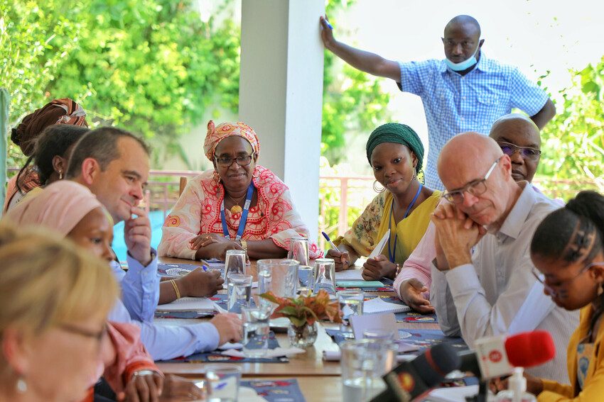 Round-table discussion held at the EU residence in Mali.
