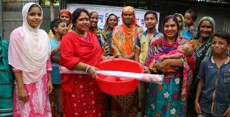 Community celebrates the birth of a brand new baby girl in Kurigram district