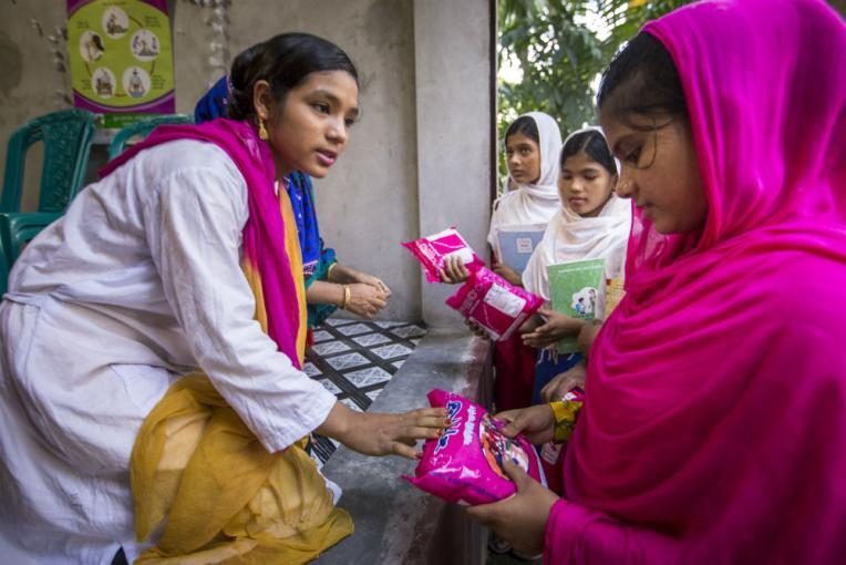 Girls are learning financial and marketing skills while busting period taboos in Bangladesh.