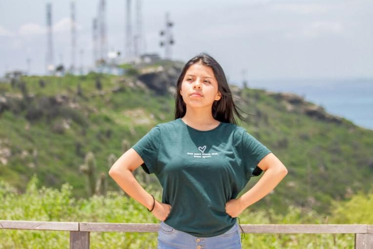María, 19, is an environmental activist from Ecuador