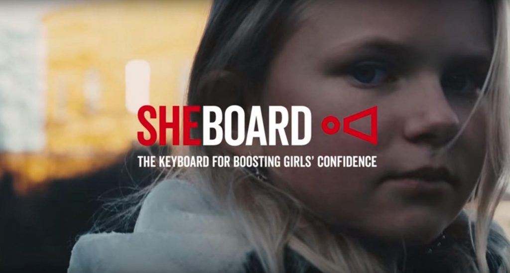 Sheboard - the app for boosting girls confidence and tackling damaging gender stereotypes.