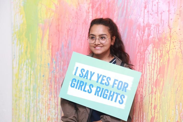 Girls Get Equal starts with girls saying yes to girls' rights!