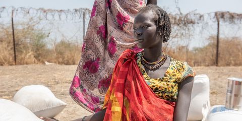 How is the food crisis in South Sudan affecting girls' lives?