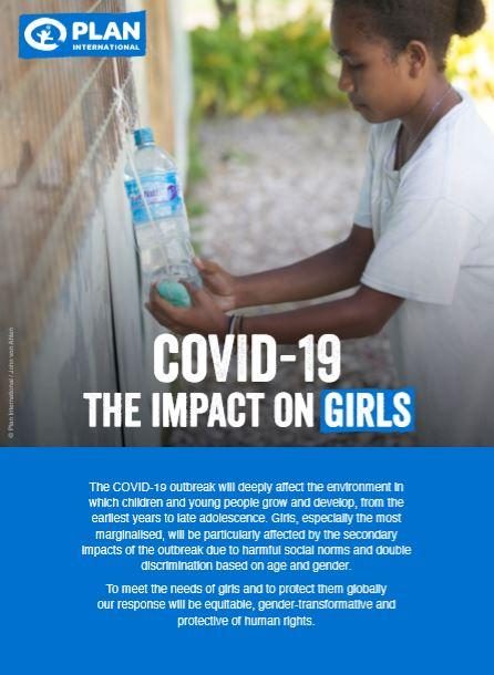 Cover of COVID-19: the impact on girls report.