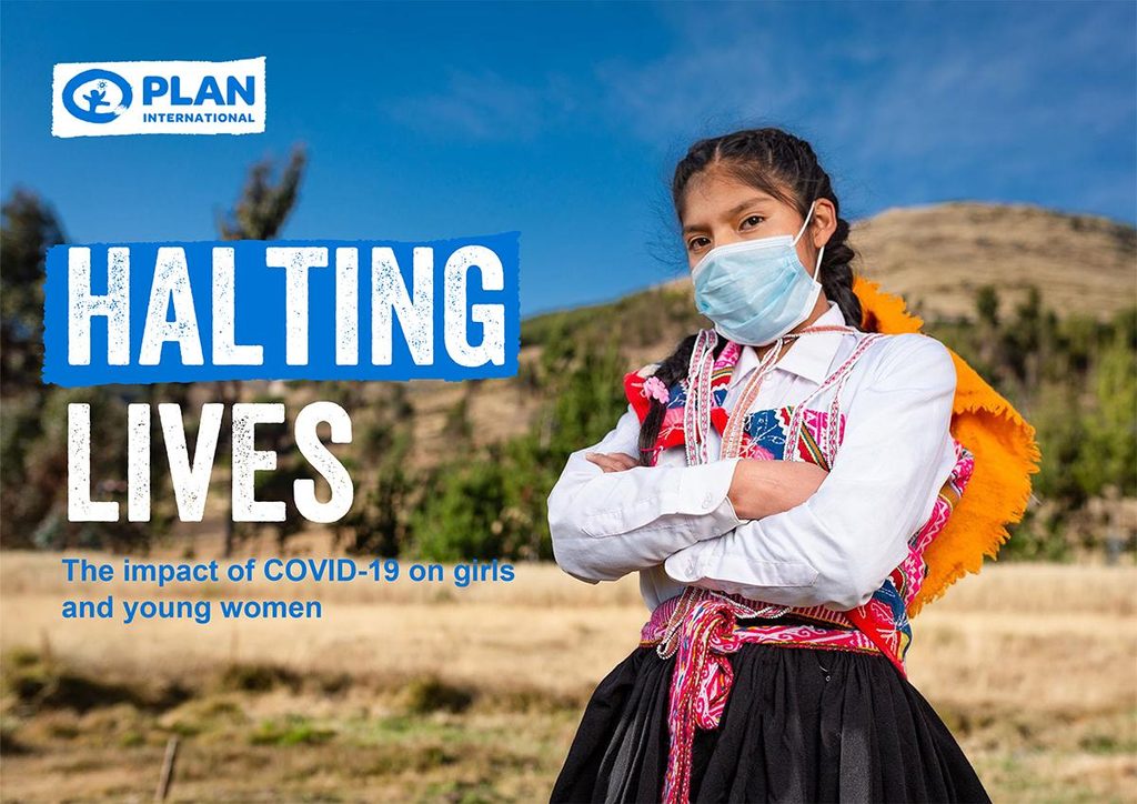 Halting lives: the impact of covid-19 on girls and women report cover.