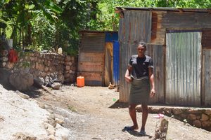 Mirlande, 23, says that the hunger crisis is causing her family to suffer.