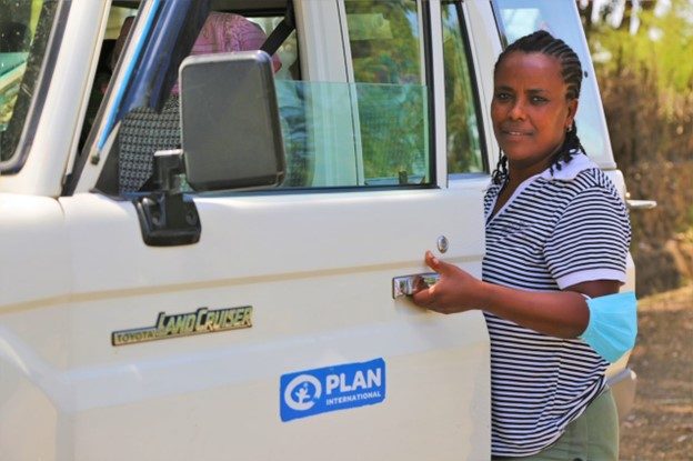Aynalem Bizuayehu, Plan International driver in Ethiopia.