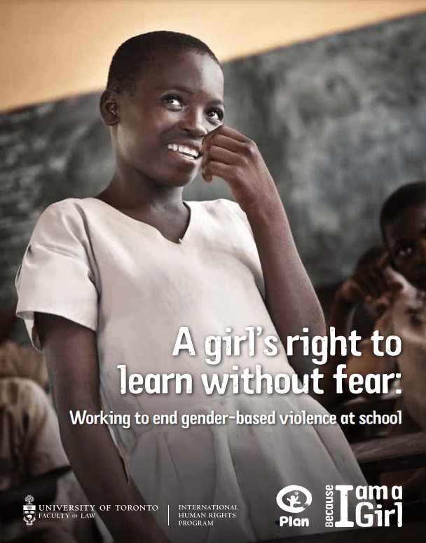 Learn without fear Working to end gender-based violence at school report cover