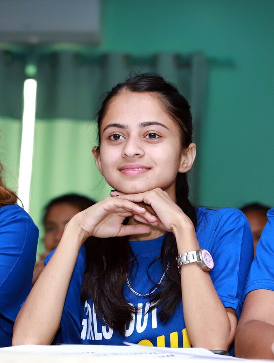 Swastika from Nepal, believes girls face barriers that boys don't when participating in politics.