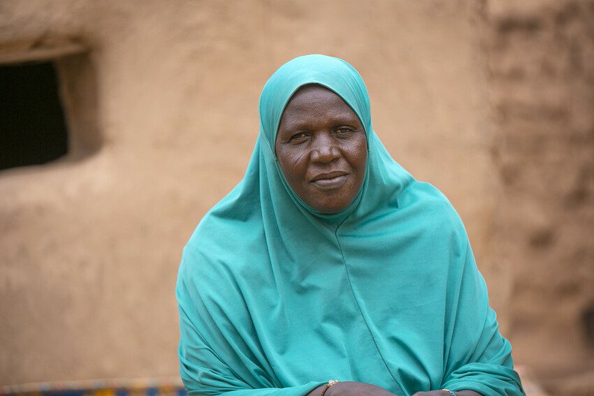 Sadou and her family are surviving on one meal a day.