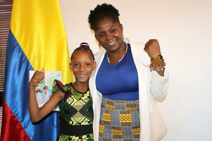 To mark the International Day of the Girl, Ayelen took over as vice-president of Colombia for the day from Vice President Francia Márquez. 