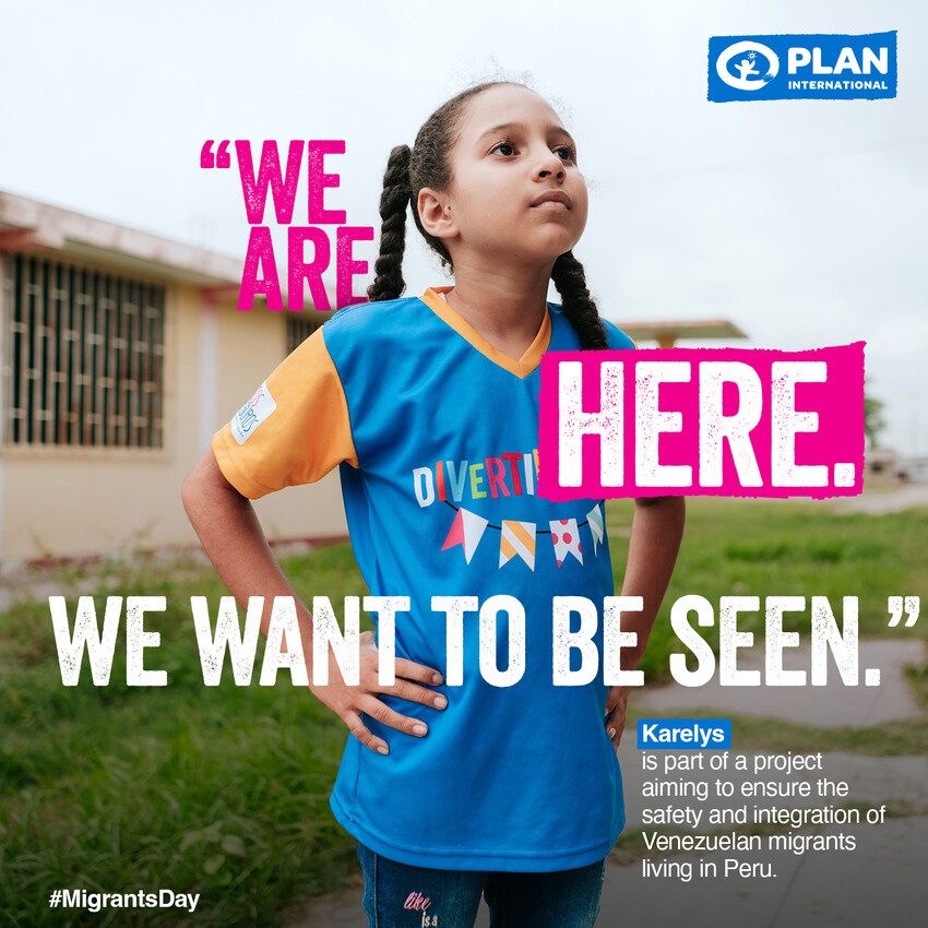 “We are here, we want to be seen,” says Karelys, part of Plan International's Safe Routes project in Tumbes, Peru.