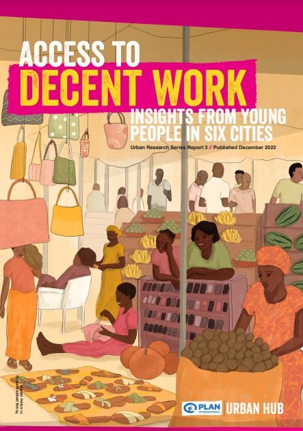 Access to decent work, urban research series report cover. 