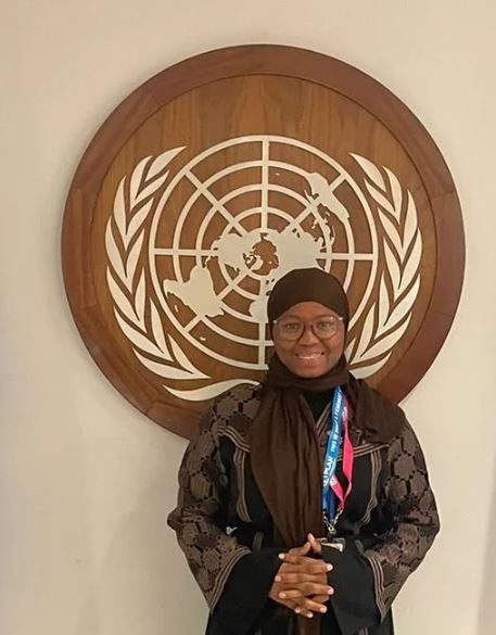 Youth Delegate, Hiqmat, at the UN.