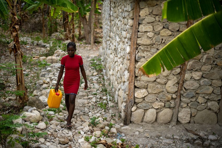 Many girls like Sofiana must undergo difficult, dangerous journeys to access clean water.