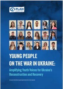 Cover of the youth consultation report amplifying youth voices from Ukraine.
