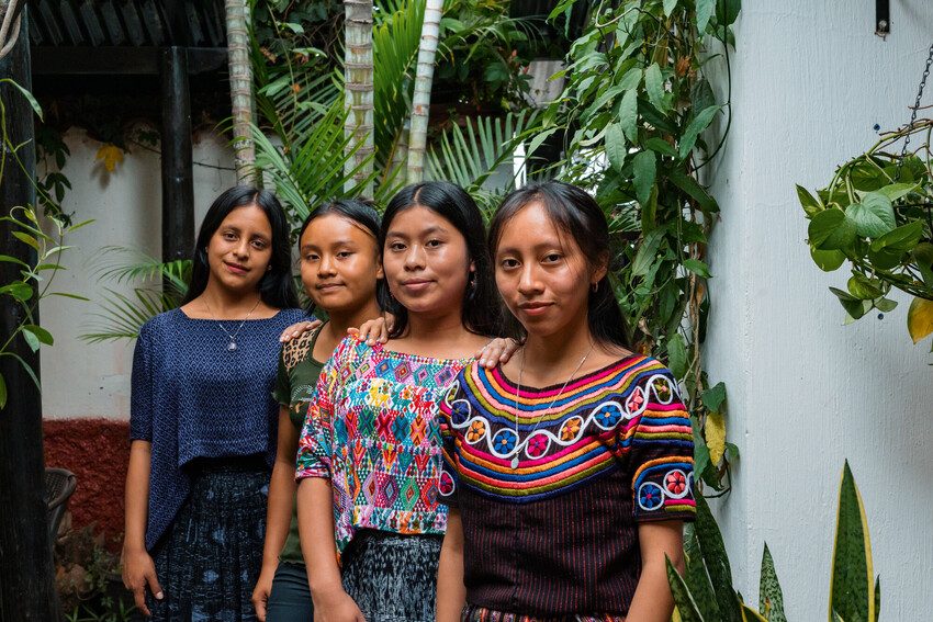 Heydi, Lesly, Yoselin and Vidalía hope for a better future for girls and young women in Guatemala.