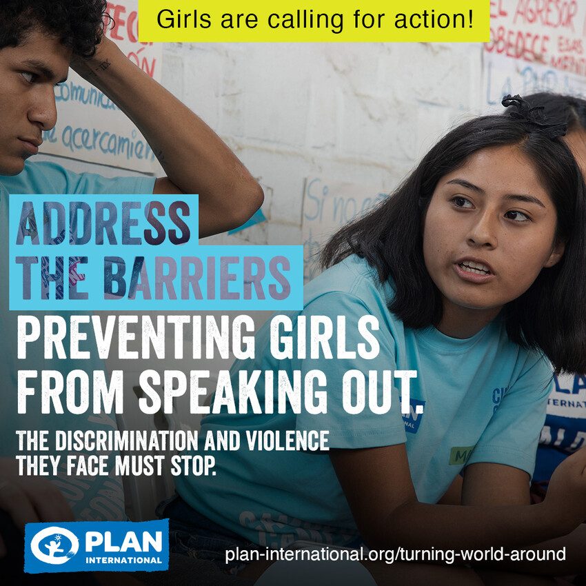 Address the barriers preventing girls from speaking out.