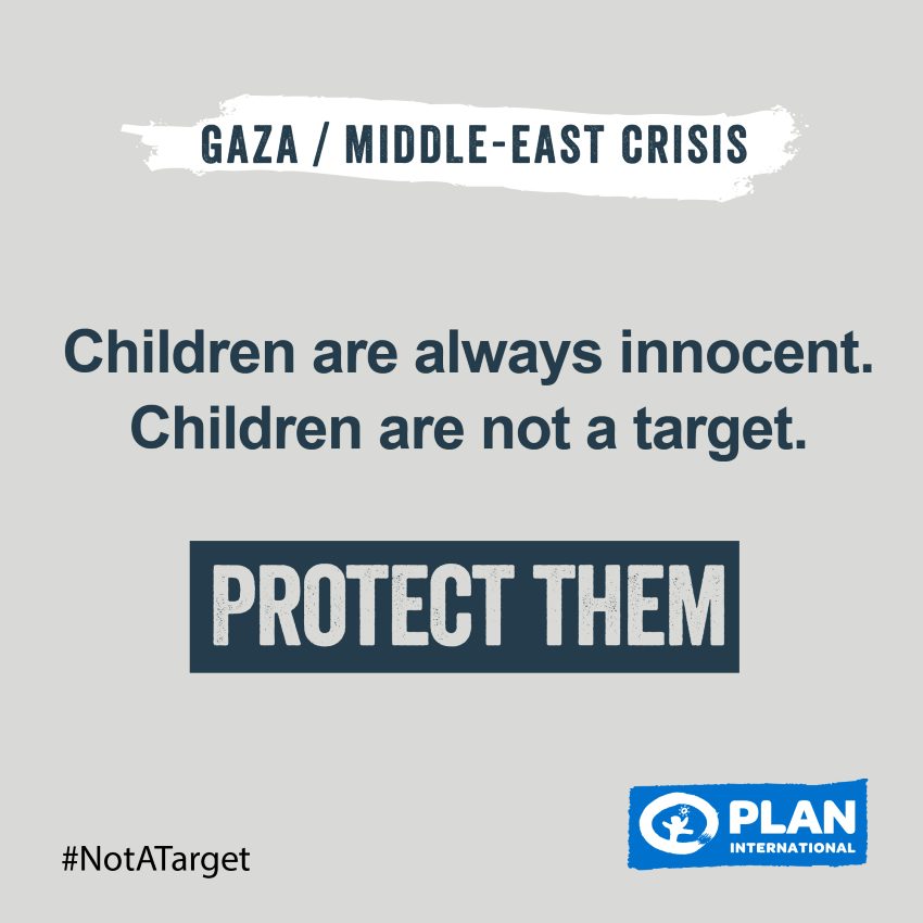 Graphic: Children are always innocent. Chilcren are not a target.