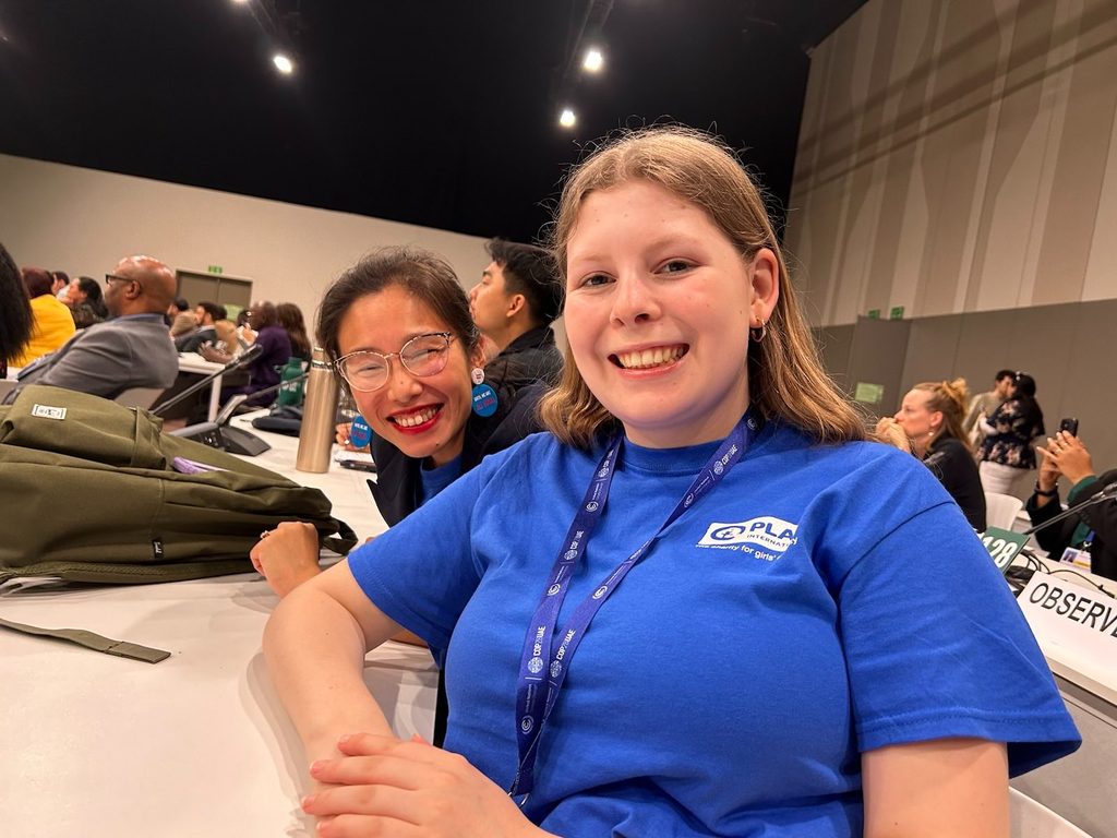 Youth delegate Georgia from Australia at COP28.