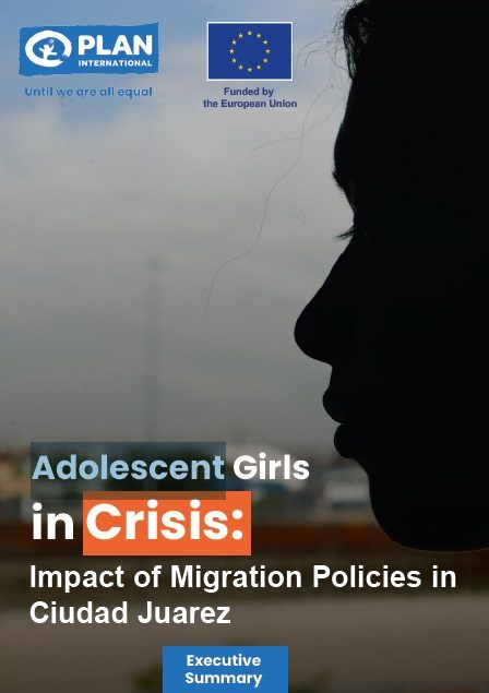 Front cover of the executive summary Adolescent Girls in Crisis. 