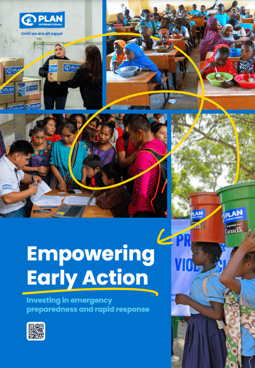 Cover of Plan International's Early Action Fund report.