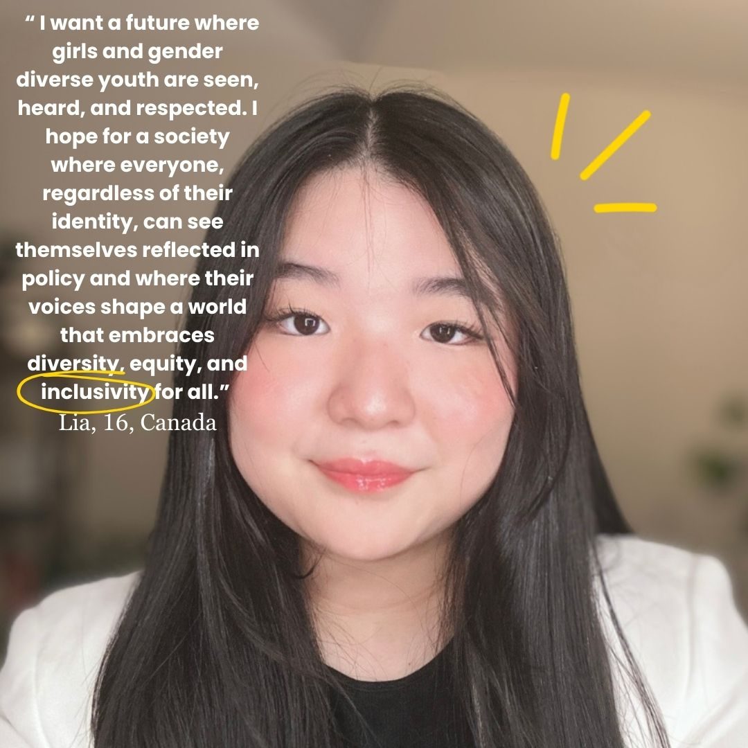 Lia is a passionate Korean-Canadian student and activist focused on gender equality, racial equity, and education equity.