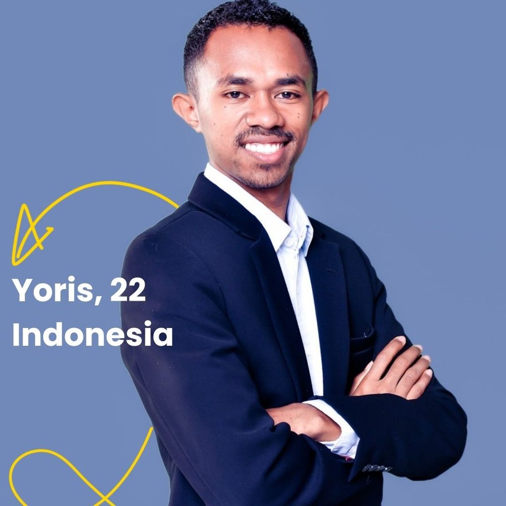 Gregorius (Yoris) is a climate youth activist, filmmaker, and legal researcher advocating for climate change and gender equality.