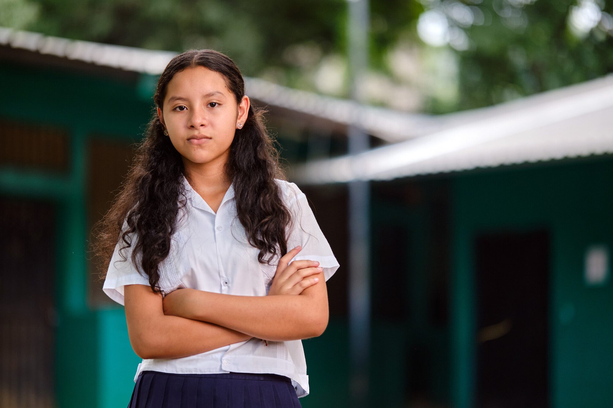 Génesis, 12, is teaching other children how to stay safe from harm.