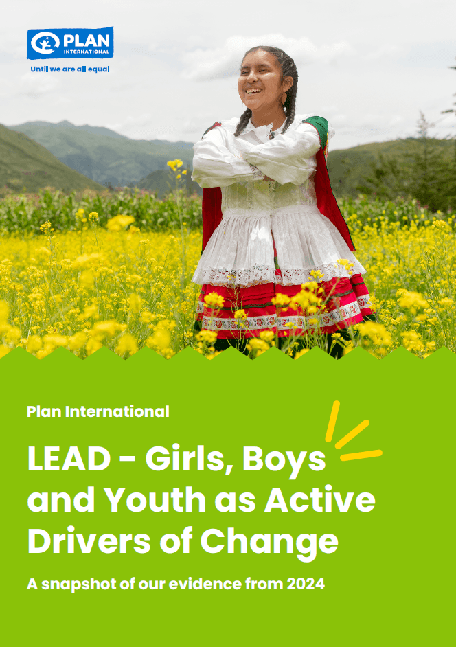 Girls, Boys and Youth as Active Drivers of Change snapshot report cover.