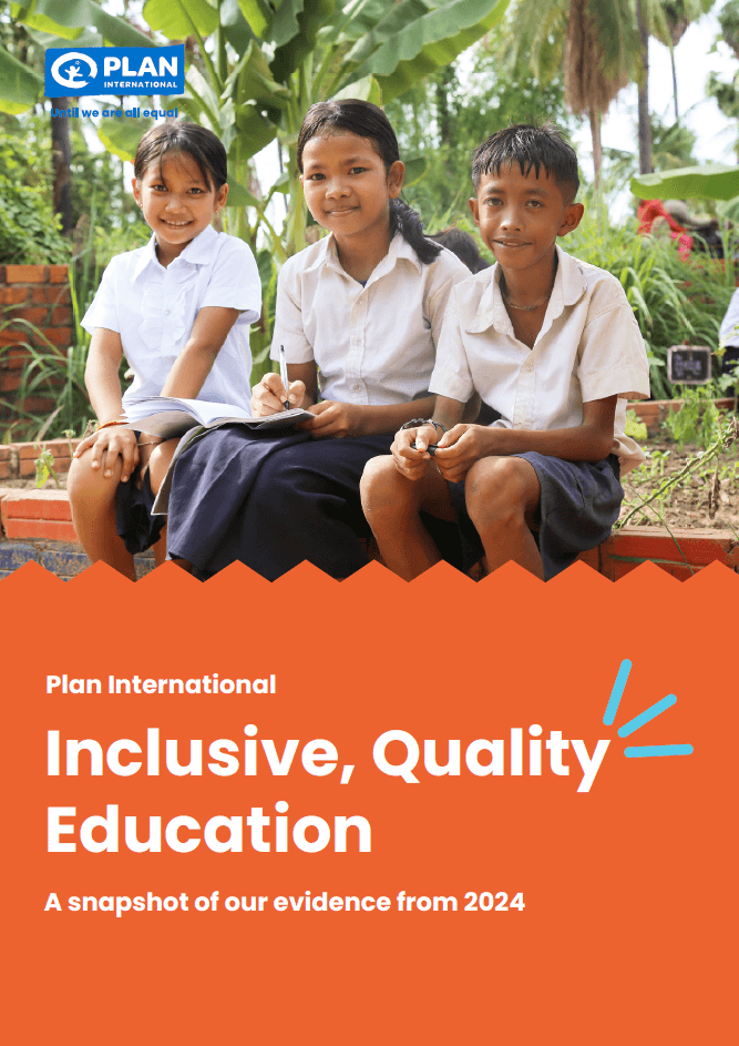 Inclusive, Quality Education snapshot report cover. 