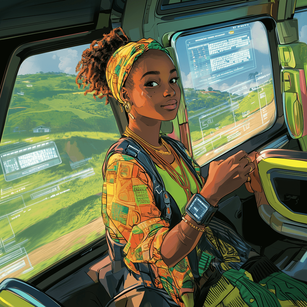 Adiatu, 20, from Ghana imagines a future where girls can use their coding skills to make dreams become reality.