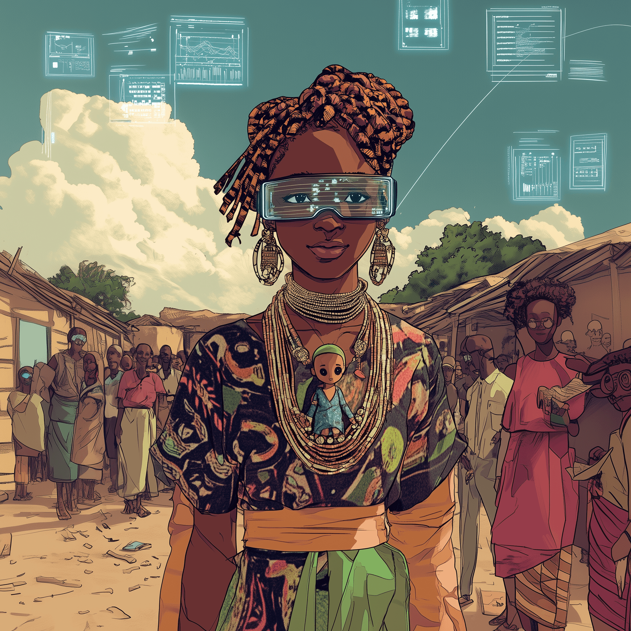 Kadiatu, 23, Guinea imagines a future where harmful practices against girls and women are ended through virtual museums that inform of their impacts. 