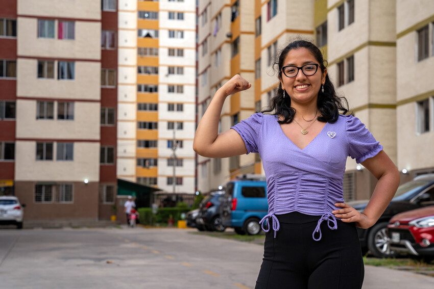 Joselyn, 18, is a young leader and activist in Peru.