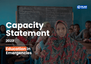 Education in emergencies capacity statement 2023 cover image
