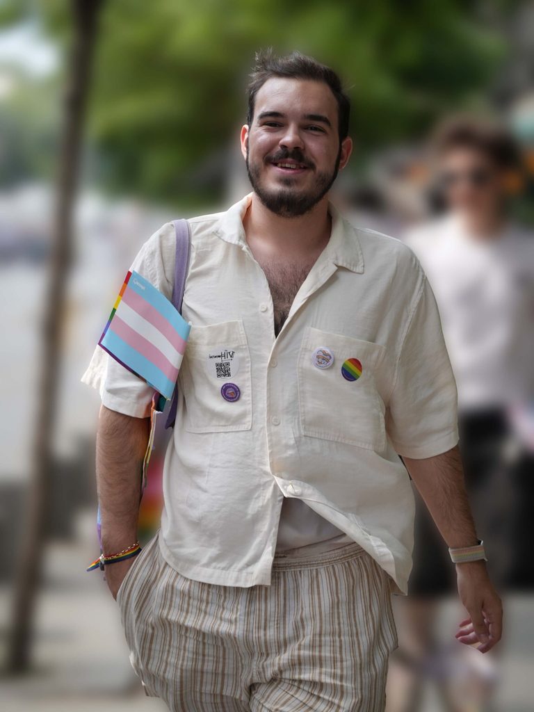 Armand walking