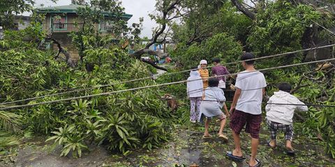 Emergency teams respond to twin disasters in the Philippines