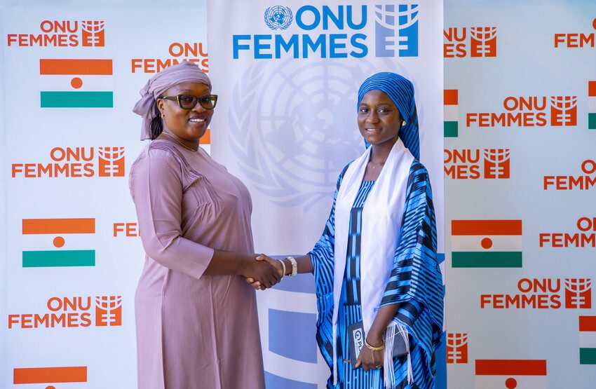 17-year-old Naïma took over leadership of UN Women Niger for the day.
