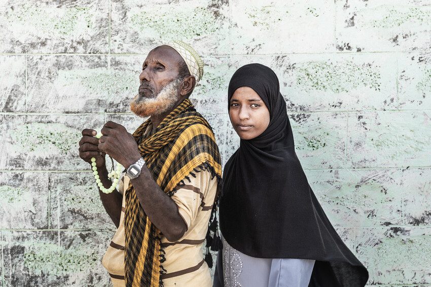 Ali with his daughter Seyida.