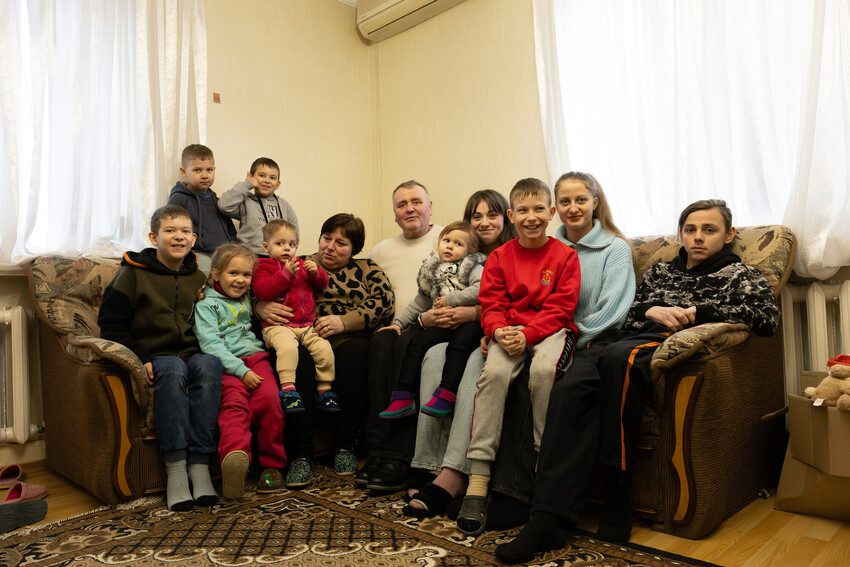 Nine disadvantaged and abandoned children ranging from just 7 months to 16 years old have been welcomed into Nadia and Yuri's home.