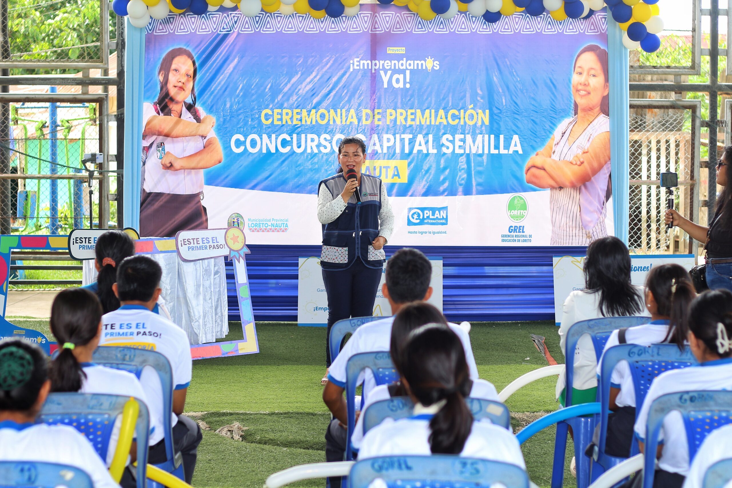 Se realizaron las ceremonias de Premiación del Capital Semilla del Proyecto "¡Emprendamos Ya!" Fase 2 en los distritos de San Juan Bautista y Nauta, con la participación de más de 120 personas, donde se premiaron a más de 70 adolescentes.