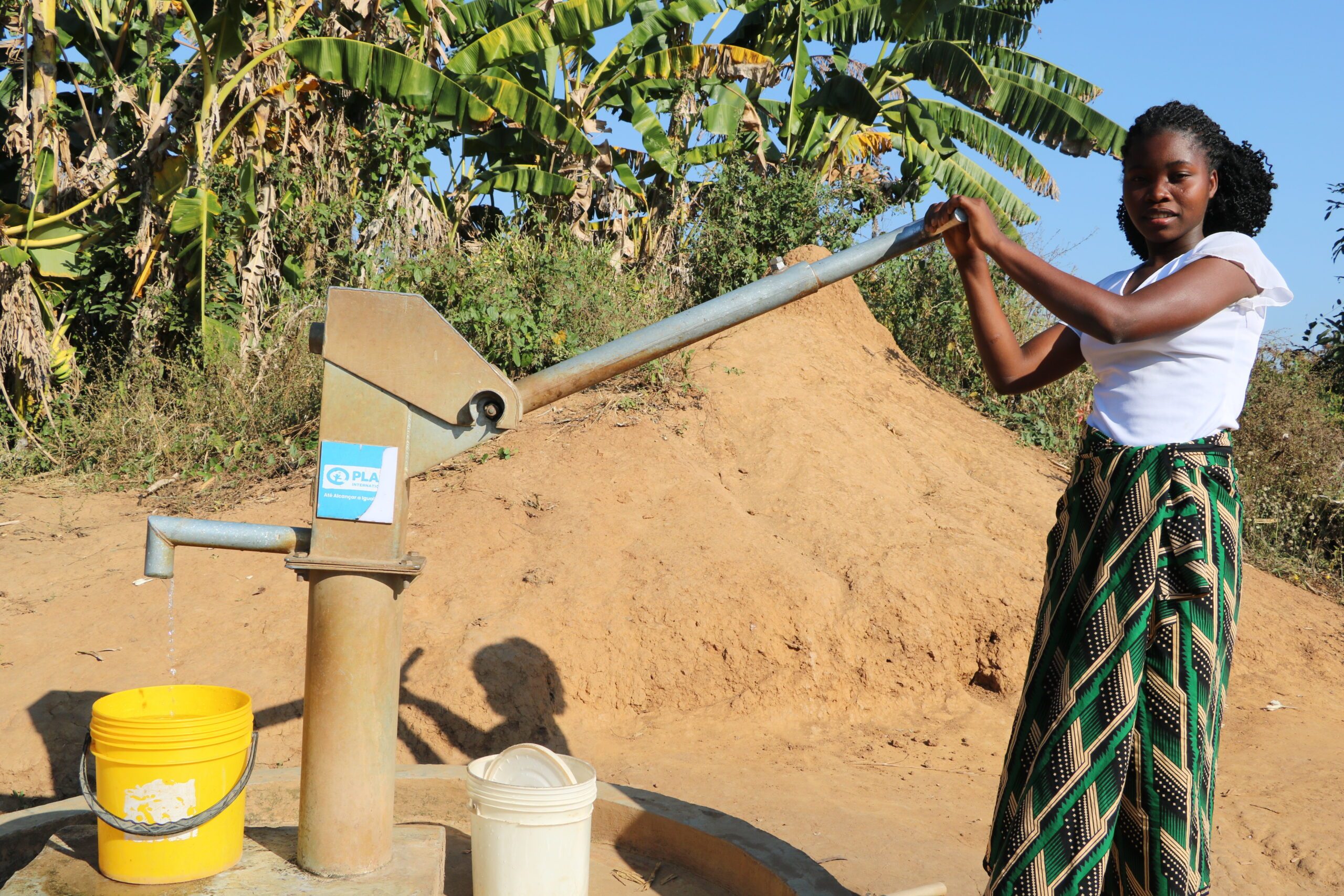 Um dos furos de água instalados em Lugela