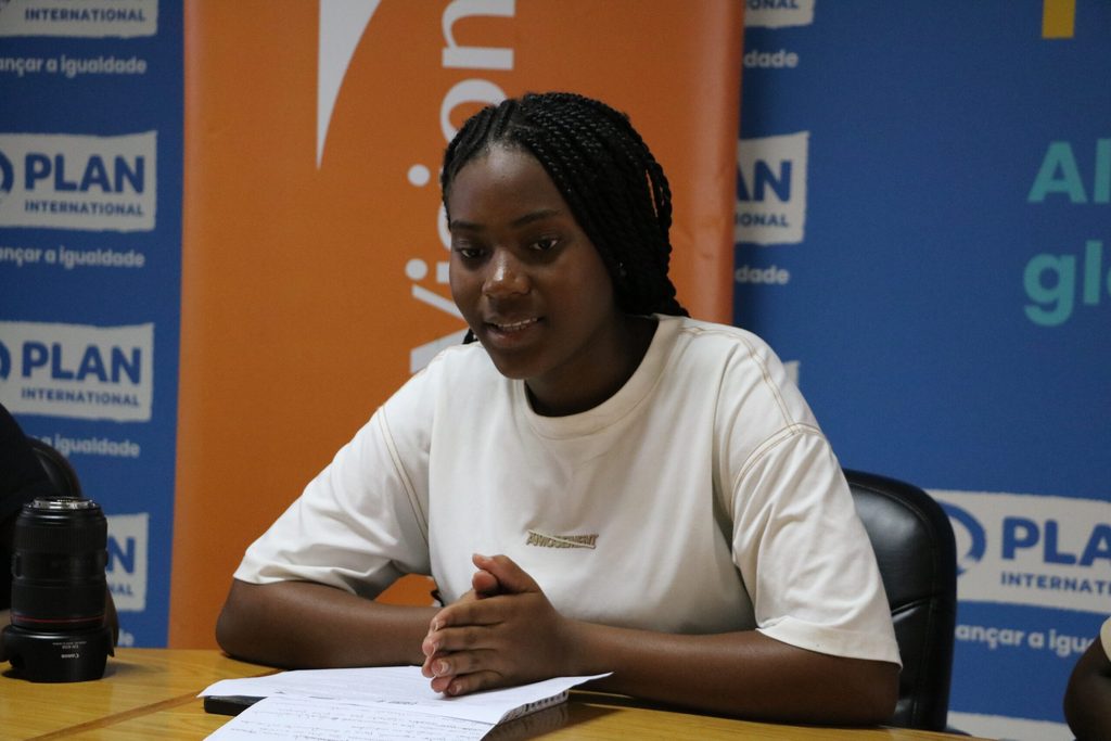 Aline, uma dos participantes do debate