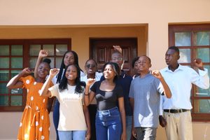 Children participating in the debate on the Convention on the Rights of the Child, representing the Joining Forces for Children Alliance.