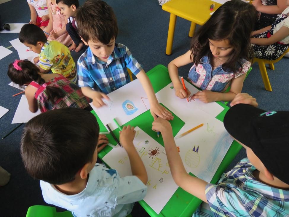 Children at school in Jordan