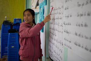 Huyen presents her ideas after the interviews