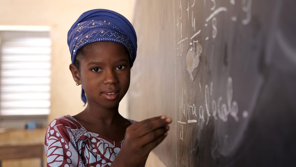 Currently in her third year of primary school in Mopti region, 12-year-old Salimata enjoys learning the letters of the alphabet.